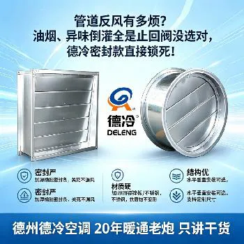 管道反风有多烦？油烟、异味倒灌全是止回阀没选对，德冷密封款直接锁死！